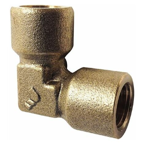 Coude Laiton 90° Legris G Femelle 1/4pouce - Femelle 1/4pouce ( Prix pour Paquet de 5 )