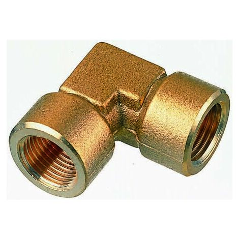 Coude Laiton 90° Legris G Femelle 3/8pouce - Femelle 3/8pouce ( Prix pour Paquet de 5 )