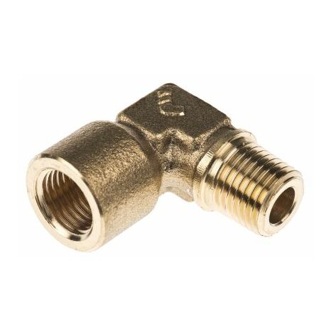 Coude Laiton 90° Legris R Mâle 1/4pouce - Femelle 1/4pouce ( Prix pour Paquet de 5 )