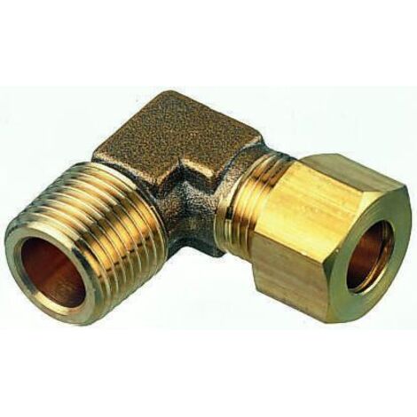 Coude Laiton 90° Legris R Mâle 3/8pouce - Femelle ( Prix pour Paquet de 5 )