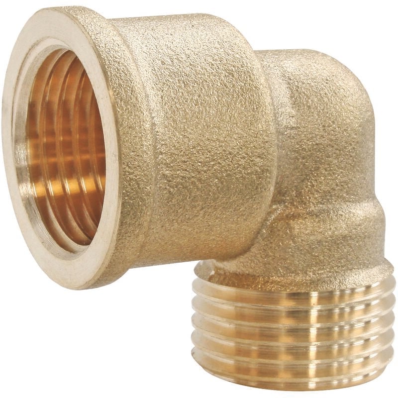 Coude laiton 90° Mâle Femelle 15/21 (x10)