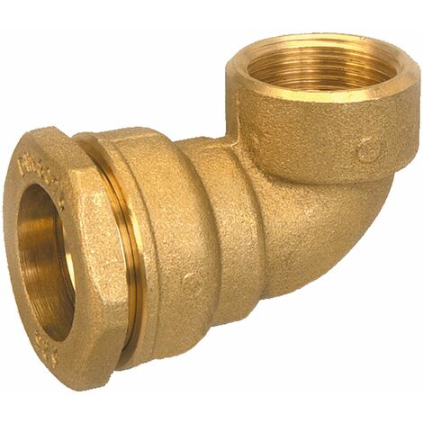 Coude laiton compression ACS Femelle 1" PE32