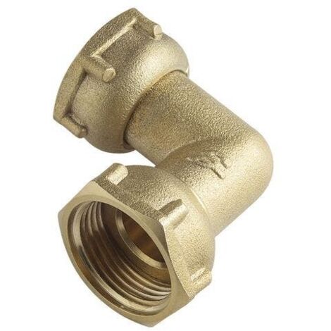 Coude laiton F avec écrou prisonnier F20x27 - SOBIME