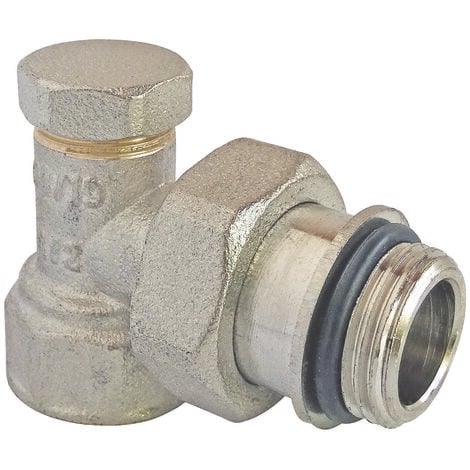 SOMATHERM Coude de réglage nickelé à visser femelle 3/8 auto-étanche