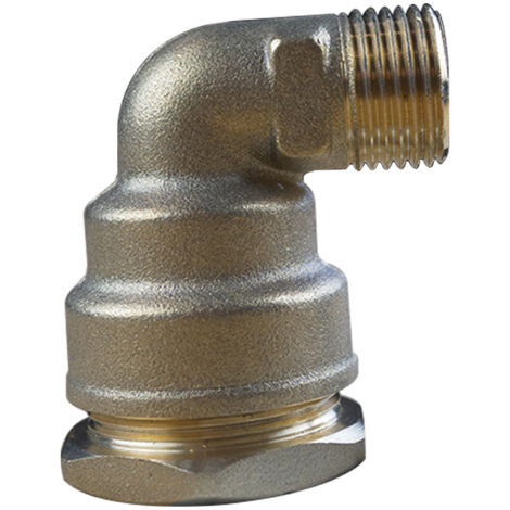 Coude laiton PEHD Ø25 Mâle 1/2" (15/21) - ACS 16 Bar - Arco