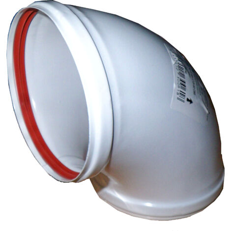 Coude laqué blanc Negarra 88° 110 mm