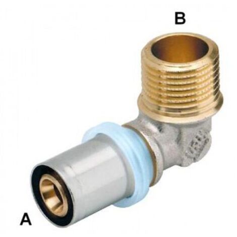Coude mâle à visser 16 mm - RBM