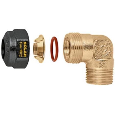 Coude mâle avec joint O-ring Caleffi 2547 | 3/4' M - Ø22