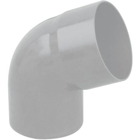 Coude Mâle femelle Ø125 à 67°30 EP 2,2mm - gris