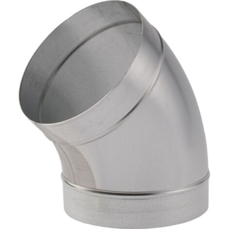 Coude mâle/mâle à 45° acier galvanisé diamètre de raccordement 160 mm S&P (UNELVENT) 864635