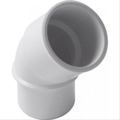 Coude MF 45° Ø50 PVC Nicoll -NF- blanc