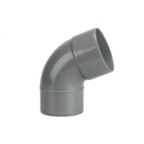 Coude MF 67°30 - Diamètre: 80 mm - GRIS