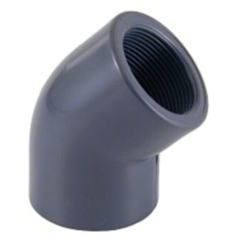 Coude mixte angle 45° Pvc pression 32 - 1"