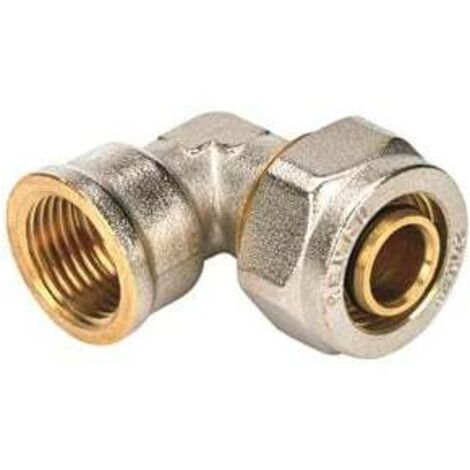 Coude Multicouche à compression Ø16x2,0 - Femelle 1/2" (15/21) - Henco