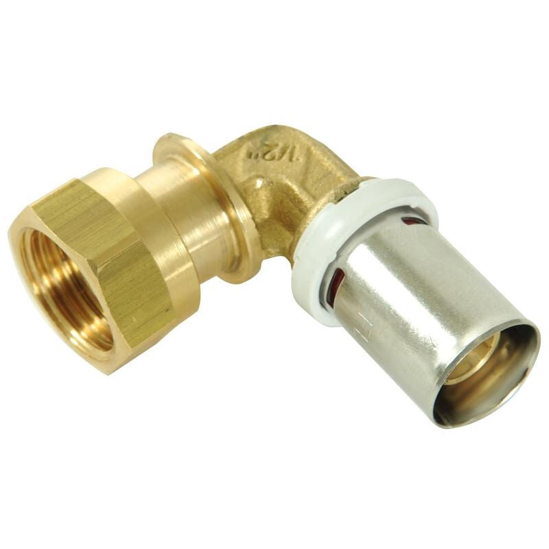 Nicoll - Coude à sertir fluxo Femelle écrou libre Ø32-1''1/4