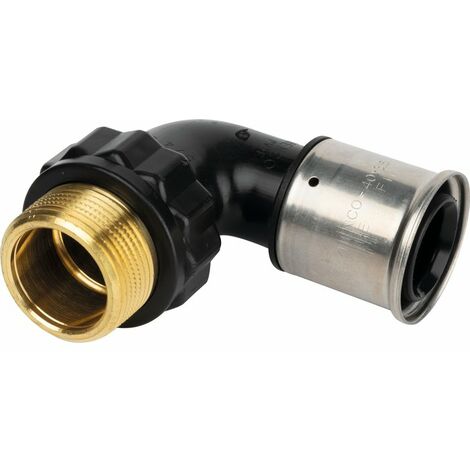 Coude multicouche à visser Henco - Mâle 1' - Diamètre 32 mm - PVDF