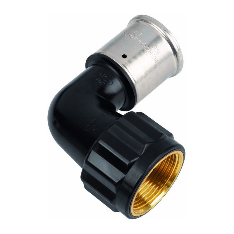 Coude multicouche à visser Henco Femelle 1' 1/4 - Diamètre 40 mm - pvdf