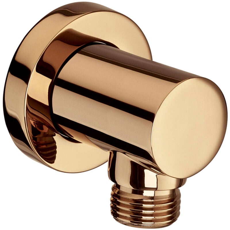 Coude mural 1/2" pour raccordement flexible de douche, Rose gold - Roca
