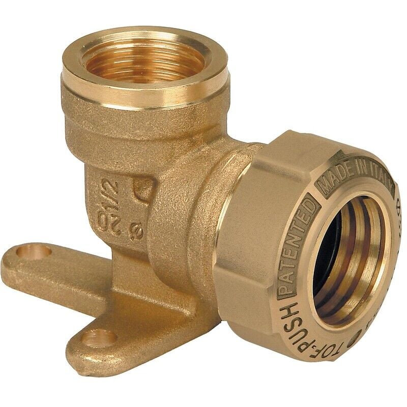 Effebi - Coude mural applique femelle pe Tof Push 25 - 15x21