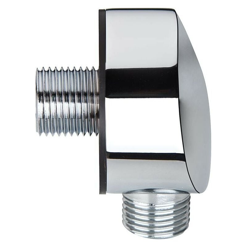 Coude mural en laiton chrome 1/2