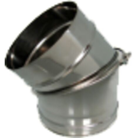 Coude orientable simple paroi inox - Ø 100