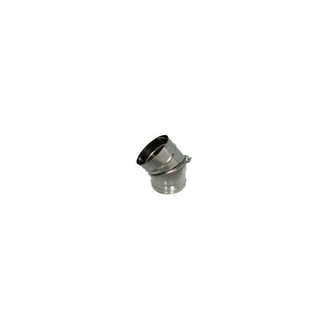 Coude orientable simple paroi inox - Ø 80