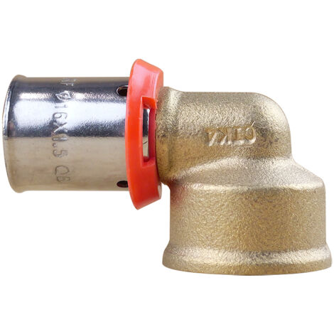 Coude PER à sertir Ø16x1,5 - Femelle fixe 1/2" (15/21) - IBP Bänninger