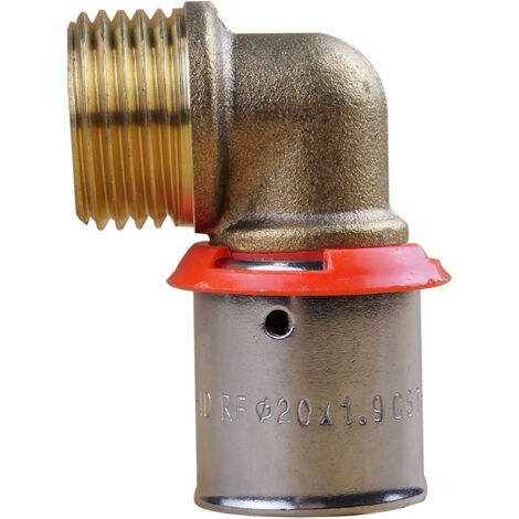Coude PER à sertir Ø20x1,9 - Mâle 1/2" (15/21) - IBP Bänninger