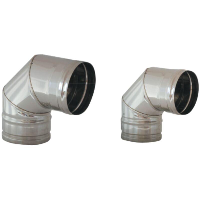 Coude pliA a 90 20 cm 200 mm en acier inoxydable pour tuyaux de poA le