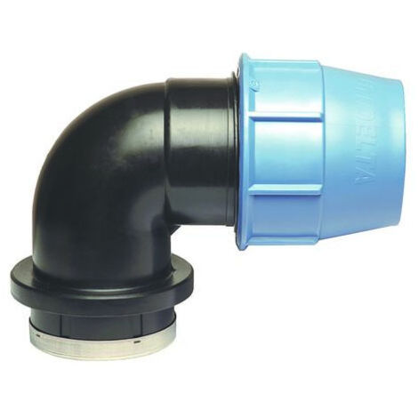 Coude polypropylène 90° ACS pour PE ou PEHD Ø25 - Sortie Femelle 3/4" (20/27) - Somatherm