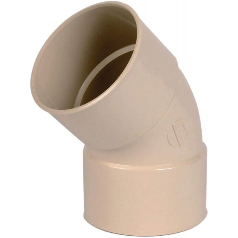 Nicoll - Coude pour gouttière, 45 degré double femelle, diamètre 100