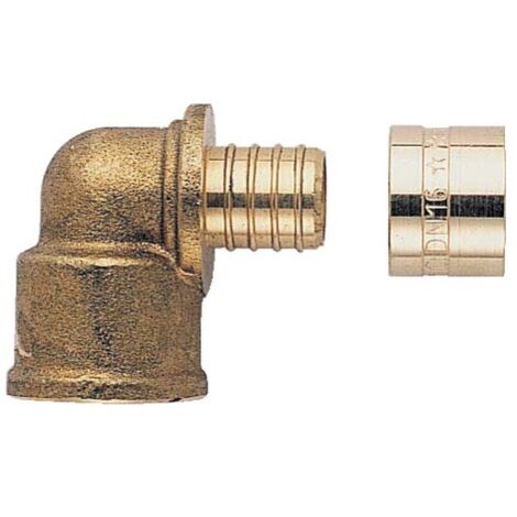Coude pour tube PER 10x12 sortie femelle DN 12 15x21