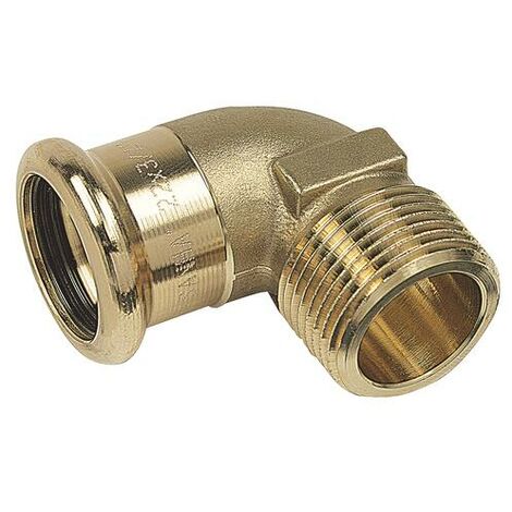 Coude Press 90° mâle à visser et à sertir Ø12-15/21