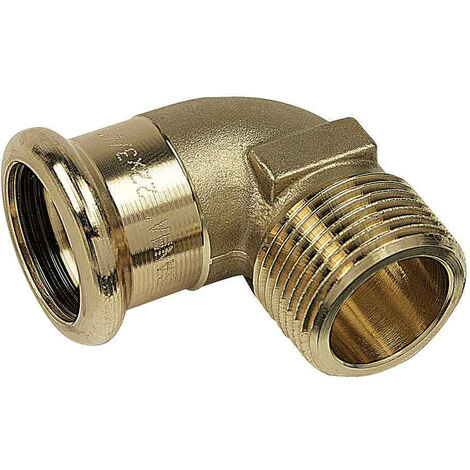 Coude Press 90° mâle à visser et à sertir Ø15-15/21