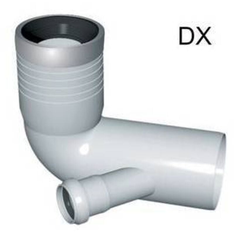 Nicoll - Coude prolongé des toilettes 1 connexion avec joint et bouchon