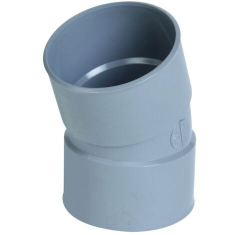Nicoll – Coude PVC femelle-femelle 20° diamètre 100 mm – Raccord à coller pour plomberie – UCT22