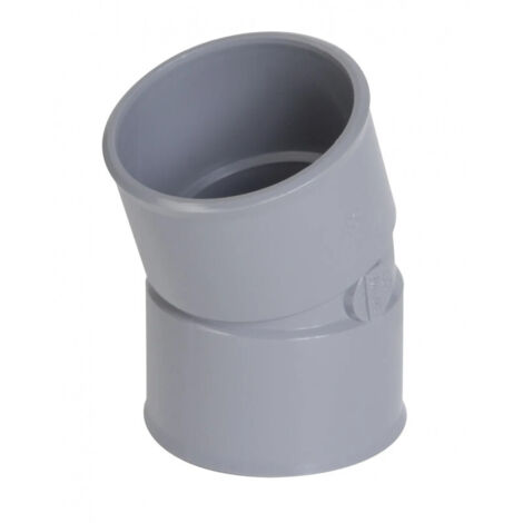 Nicoll – Coude de raccordement PVC 20° femelle-femelle – Raccord à coller 50mm – Pour systèmes d'évacuation des eaux usées – Durable et résistant