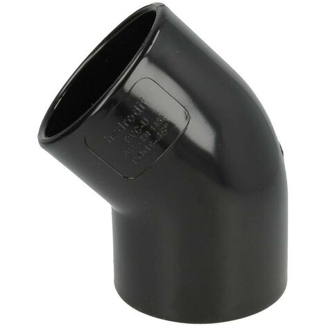 Coude PVC 45° 63 x 63 mm manchon adhésif