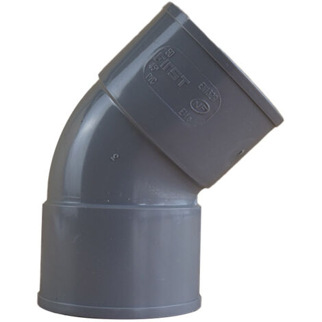Coude PVC 45° évacuation Femelle Femelle Ø50 First Plast