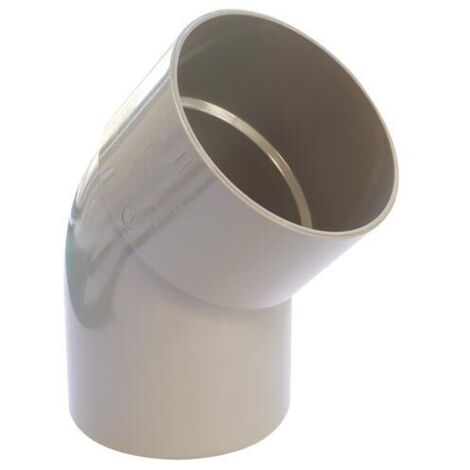 Coude pvc 45° mf ø 80 raccord évacuation - Interplast