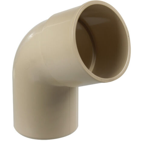 Coude PVC 67°30 mâle femelle pour tube de descente Ø50 - sable - First Plast