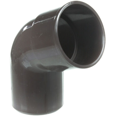 Coude PVC 67°30 MF pour tube de descente Ø50 - marron - First Plast