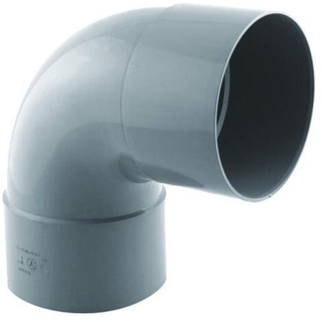 Coude PVC 87° femelle D 100mm