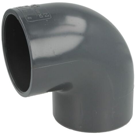 Coude PVC 90° 63 x 63 mm manchon adhésif