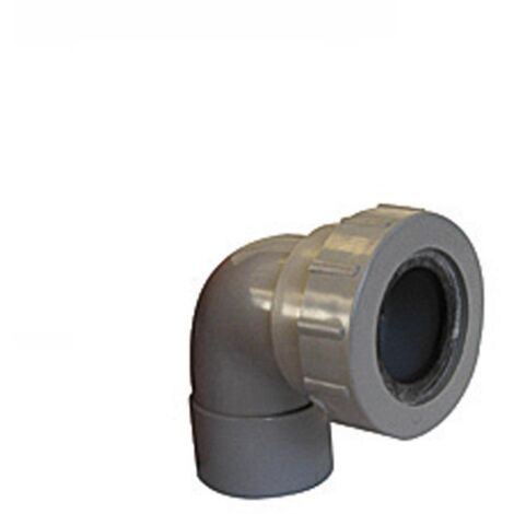 COUDE PVC 90° AVEC JOINT A LEVRE ET EMBOITEMENT FEMELLE