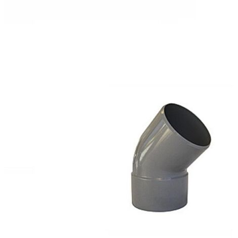 COUDE PVC A 45° POUR EVACUATION MALE FEMELLE