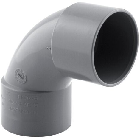 Coude PVC à 87°, FF Ø 32 -NF-