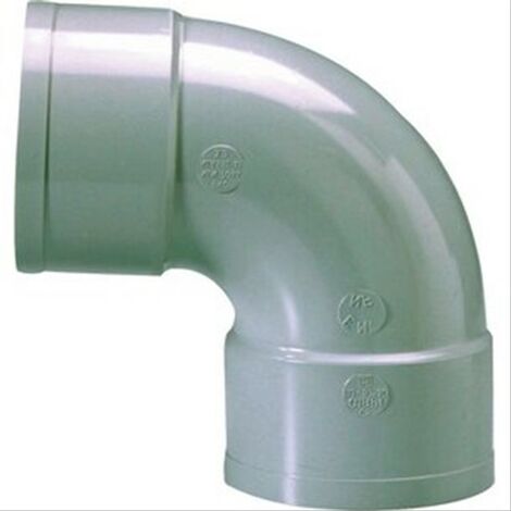 Coude PVC à 87°, FF Diam 125