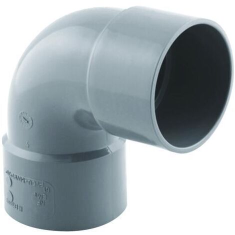 Coude PVC à 87°, FF Diam 50