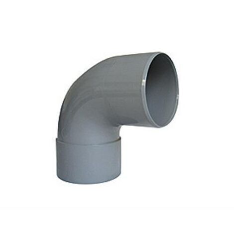 COUDE PVC A 87.30° POUR EVACUATION MALE FEMELLE